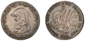 ANGLESEY, Amlwch, Parys Mine Co, Penny, 1787, druid’s head encircled by wreath with 21 acorns, rev. John Dawes’...
