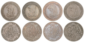 ANGLESEY, Amlwch, Parys Mine Co, Pennies, 1787 (4), all straight 7s in date, 28.76g/12h, 28.50g/12h (both DH 76),...
