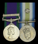 Pair: Craftsman A. R. Allen, Royal Electrical and Mechanical Engineers

General Service 1962-2007, 1 clasp,...