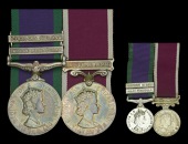 Pair: Sergeant R. Wright, Royal Electrical and Mechanical Engineers

General Service 1962-2007, 2 clasps, Malay...