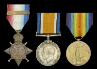 Three: Private W. H. Molyneux, 11th (Prince Albert’s Own) Hussars

1914 Star, with clasp (12474 Pte. W. H....