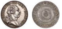 RUTLAND, Rutland Legion Riflemen, silver, by [or after] J. Milton, laureate bust of George III right, rev. rutland...