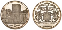 LONDON, Paternoster Square, London Stock Exchange, Broker’s badge, type 7, 1972+, silver, by C. Ironside,...