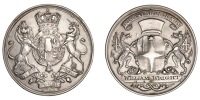 LONDON, Capel Court, London Stock Exchange, Broker’s badge, type 3, silver, by J. Milton, c. 1801-30, crowned...
