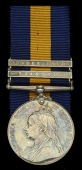 Cape of Good Hope General Service 1880-97, 2 clasps, Transkei, Basutoland (Lt. H. A. Hillier. Baker’s Hse.) nearly...