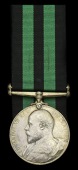 Ashanti 1900, no clasp (Lieut: H. B. Cooke. 4th Lincoln: Regt.) high relief bust, officially impressed naming, minor...
