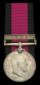 Natal 1906, 1 clasp, 1906 (Capt. J. C. Pollock. Royston’s Horse.) engraved naming, light marks, otherwise very...