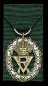 Volunteer Officers’ Decoration, V.R. cypher, hallmarks for London 1892, reverse engraved ‘Surgeon-Major John...