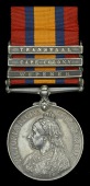 Queen’s South Africa 1899-1902, 3 clasps, Wepener, Cape Colony, Transvaal (Lieut. J. B. Watts. S. Staff. Rgt.)...