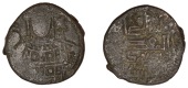 Seljuq of Rum, Mas‘ud I (510-551h), Fals, no mint or date, facing Byzantine-style bust on obv., 4.20g/8h (Broome...