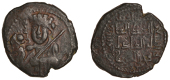 Artuqid of Hisn Kayfa and Amid, Fakhr al-din Qara Arslan, Æ Dirham, no mint, 556h, 13.46g/6h (SS 4; A 1820.4; ICV...