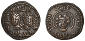 Artuqid of Mardin, Najm al-din Alpi (547-572h), Æ Dirham, no mint or date, citing the caliph al-Mustanjid,...