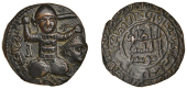 Artuqid of Mardin, Husam al-din Yuluq Arslan, Æ Dirham, no mint, 596h, citing the Ayyubid rulers al-Afdal ‘Ali...