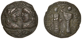 Artuqid of Mardin, Najm al-din Alpi (547-572h), Æ Dirham, no mint or date, 16.55g/12h (SS 28; A 1827.3; ICV 1201)....