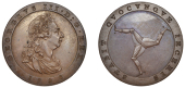 Isle of Man Coins, George III, Second issue, Proof Penny, 1798, in bronzed copper, 21.79g/12h (Prid. 18A; S 7415b)....