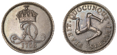 Isle of Man Coins, James Murray, Proof Penny, 1758, in silver, edge herring-bone right, 10.87g/2h (Prid. 15A; S...