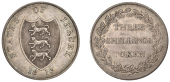 Jersey Coins, States, Three Shillings, 1813 (Prid. 1; D 2). Very fine, scarce	 £200-£260
