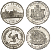 Isle of Man Medals, Peel Castle, [1859], a white metal medal, unsigned, 32mm (BHM 3656, recté 1859; D & W 175/576;...