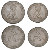 Isle of Man Tokens, Douglas, Atlas Fire Office (John Beatson and George Copeland), Penny and Halfpenny, 1811 (Prid....