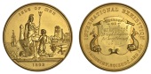 Isle of Man Medals, Isle of Man International Exhibition of Industry, Science and Art, 1892, a gilt-bronze award...