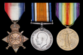 Three: Chief Petty Officer W. D. Hall, H.M.S. Cochrane, Royal Navy

1914-15 Star (204438, W. Hall, P.O., R.N.);...