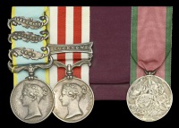 Three: Sergeant J. Forsyth, Royal Horse Artillery

Crimea 1854-56, 3 clasps, Alma, Balaklava, Inkermann (J....