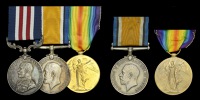 Family Group:

A Great War ‘Western Front’ M.M. group of three awarded to Lance-Sergeant A. C. Taylor, 15th...