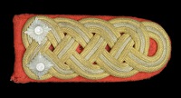 A German Second World War Army Major-General’s Shoulder Board.
A single stitch-on board for an Army...