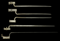 A Selection of Peninsula War Period Socket Bayonets.
Five bayonets, of various lengths from 520mm to 690mm, one...