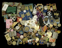 A Selection of European Militaria c.1940-50.
A scarce selection, including Greek Fascist cloth and enamel Croatian...