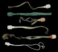 German Second World War Bayonet and Sword Knots.
Six coloured knots for bayonets and swords, complete with fixing...