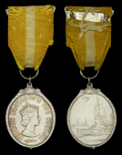 Queen’s Medal for Native Chiefs, 2nd type, small silver breast badge, mounted as worn, very fine 	 £200-£300