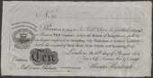 S.W.Fores No. 21, for Self, Science, Art & Courage, 10 Centimes, 16 August 1818, promising to pay ‘Sir Richd...