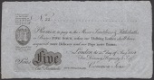 S.W.Fores No. 22, for Decency, Propriety & Self, 5 Sous, 21 August 1818, promising to pay ‘the Misses Scantdress &...