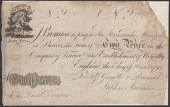 A Skit Note by an unknown printer, for Self Grumble & Bearmuch, 2 Pence, 1 August 1795 (with an additional date...