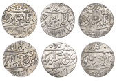 East India Company, Bengal Presidency, Benares Mint: First phase, silver Rupees (3), in the name of ‘Shah ‘Alam...