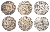 East India Company, Bengal Presidency, Benares Mint: First phase, silver Rupees (3), in the name of ‘Shah ‘Alam...
