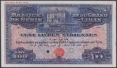 Banque de Syrie et du Grand-Liban, Lebanon, colour trial 100 Livres, ND (1935), no serial number or signatures, navy...
