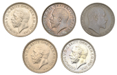 Edward VII (1901-1910), Proof Sixpence, 1902 (ESC 3598; S 3983); George V, Proof Sixpences (4), 1911, 1927 (3) (ESC...