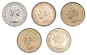 George VI (1936-1952), Proof Sixpences (3), 1937, 1950, 1951 (ESC 4219, 4259, 4263; S 4084, 4110); Elizabeth II,...