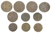 KENT, Canterbury, Tho. Baker, Halfpenny, 1667, 1.74g/12h (N 2394; BW. 42); Francis Banick, Farthing, 1.11g/6h (N...