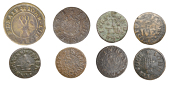 KENT, Deal, William Brothers, Halfpenny, 1669, 1.81g/6h (N 2471; BW. 145); James Coston, Farthing, 1653, 0.99g/6h (N...