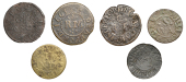 KENT, Deptford, Roger Clarke, Halfpenny, 1.65g/12h (N 2502; BW. 168); William Crich, Halfpenny, 1.47g/6h (N 2490;...