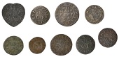 KENT, Milton-next-Gravesend, William Baldwin, heart-shaped Halfpenny, 1667, 1.23g/12h (N 2665; BW. 414), Walter...