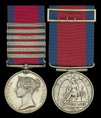 The fine Military General Service and Waterloo pair awarded to Lieutenant John Gardiner, 1st Battalion, 95th Foot,...