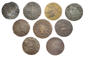 KENT, Rochester, William Campian, Farthing, 1658, 1.09g/6h (N 2698; BW. 460); Alice Cobham, Farthings, 1651 (2),...