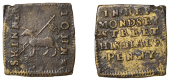 SOUTHWARK, Bermondsey Street, John Skinner, square Halfpenny, 2.30g/12h (E 351; N –; BW. 167). Very fine and...