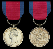 Waterloo 1815 (Ernest Helberg, 2nd Reg. Light Drag. K.G.L.) fitted with original steel clip and ring suspension,...