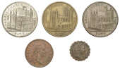 Historical Medals, Visit of George III to Cheltenham, 1789, a brass medalet by C. James, 22mm, 2.63g/6h (NW 1400; DH...