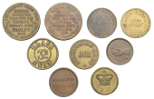 Miscellaneous Tokens and Checks, SOMERSET, Bath, Albion Brewery, J[ames] C[ampbell], brass, 25mm (SPHT 9a); Angel...